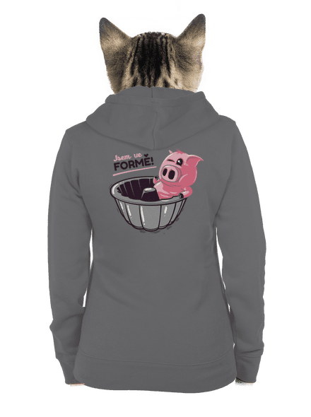Ve formě dámská mikina na zip Steel Gray