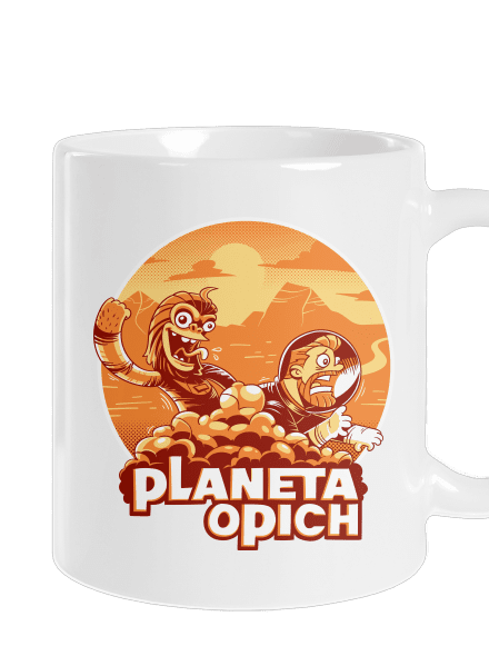 Planeta opich klasický hrnek White