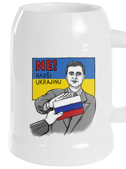 Ne! Radši Ukrajinu půllitr White