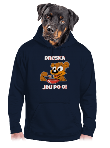 Dneska jdu po o pánská mikina klokanka Navy