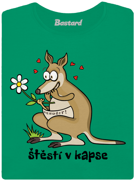 Štěstí v kapse dámské tričko Kelly Green Mal