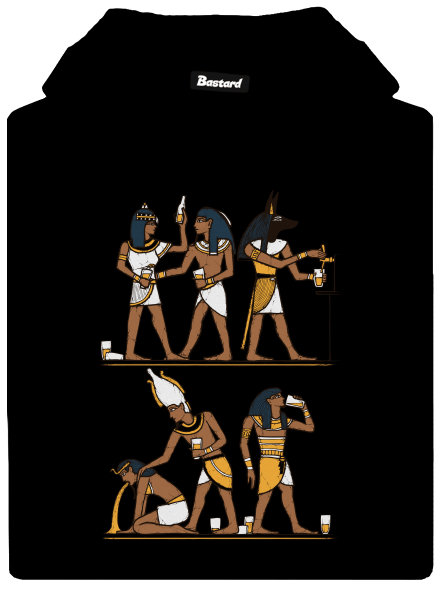 Egyptská párty pánská mikina klokanka Black