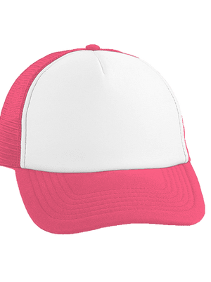 Bez potisku kšiltovka truckerka Fluorescent Pink cap