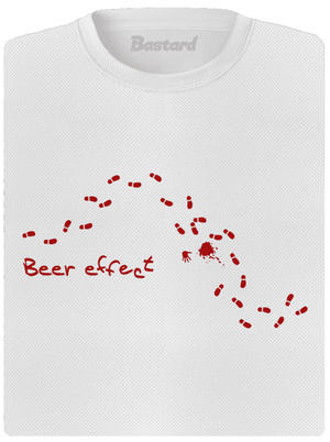 Beer effect dámské sportovní tričko White