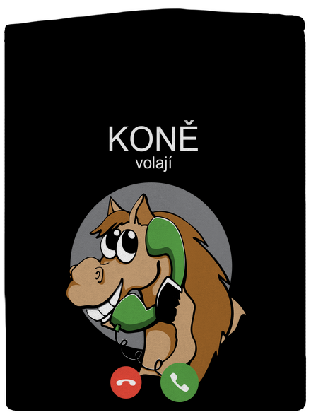 Koně volají dámská mikina na zip Black