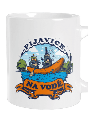 Pijavice na vodě velký hrnek White