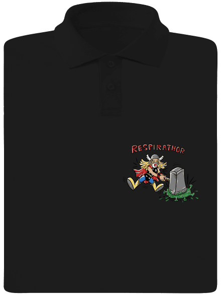 Respirathor pánská polokošile Black