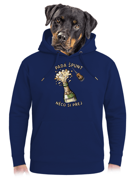 Padá špunt unisex mikina premium Navy