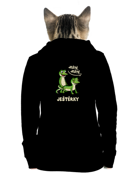 Ještě, ještě dámská mikina na zip Black