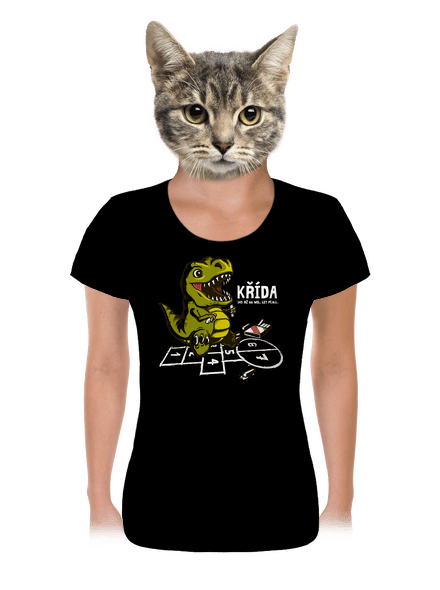 Křída dámské tričko Black
