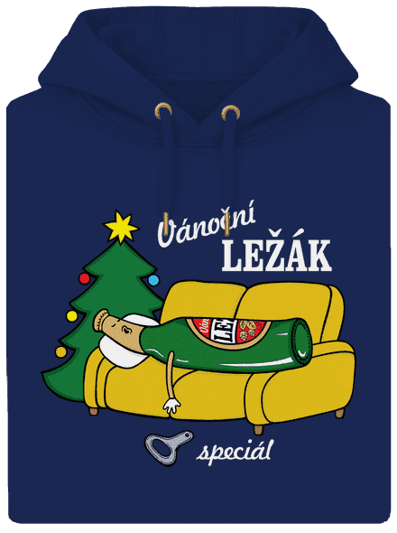 Vánoční ležák unisex mikina premium Navy