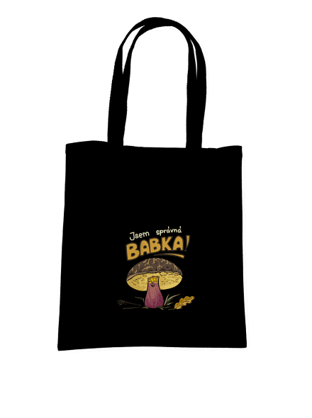 Babka a hříbeček taška Black