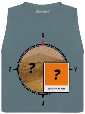 Zdoláno dámské tílko volné Heather Deep Teal