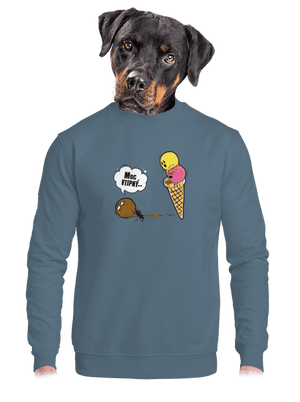 unisex mikina bez kapuce