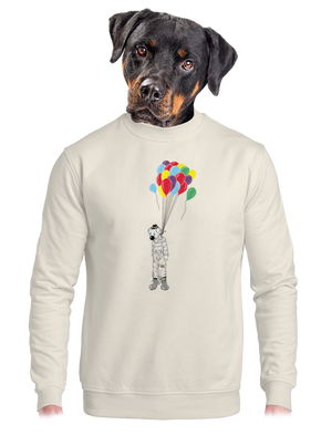 unisex mikina bez kapuce