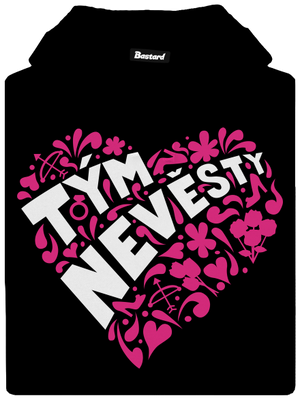 Tým nevěsty dámská mikina klokanka Black