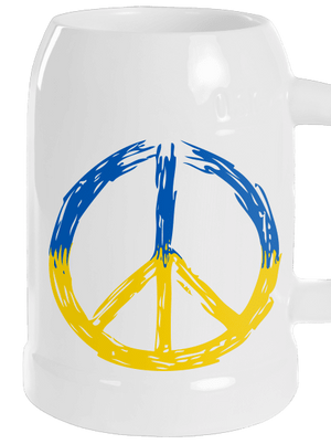 Ukrajina - Peace půllitr White