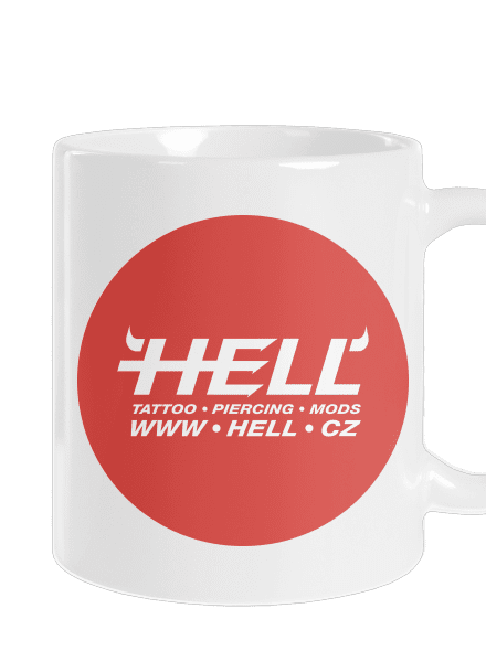 Hell logo klasický hrnek White