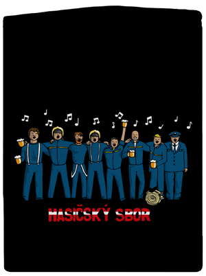 Hasičský sbor dámská mikina na zip Black