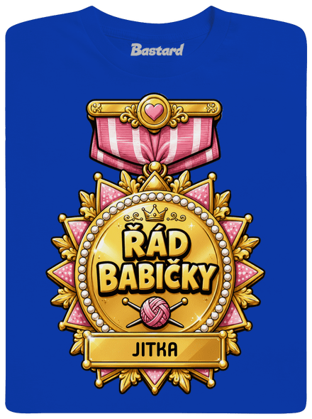Řád babičky pánské dlouhý rukáv Royal Blue