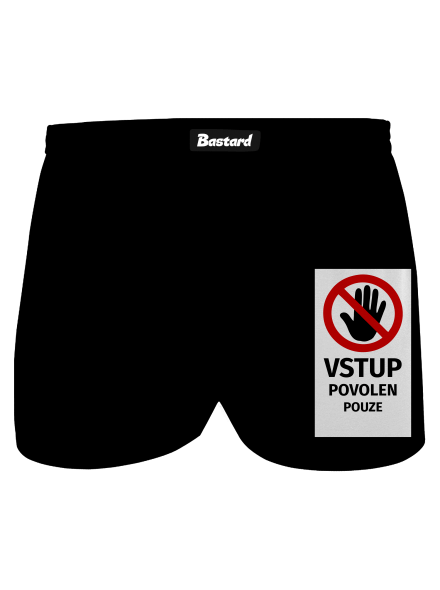 Vstup povolen pánské trenky Black