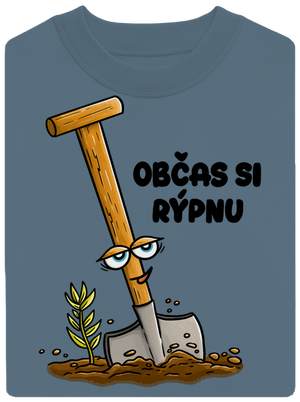 Občas si rýpnu unisex mikina bez kapuce Nordic Blue