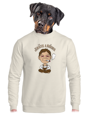 Jeníček a mařenka unisex mikina bez kapuce Off White