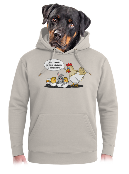 Mejdan u králíkárny unisex mikina premium Pastel Macchiato