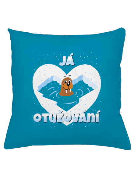 Miluju otužování polštář Blue Turquoise