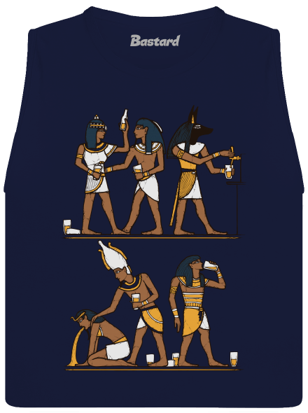 Egyptská párty dámské tílko volné Navy