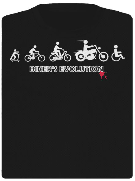 Bikers evolution dámské sportovní tričko Black