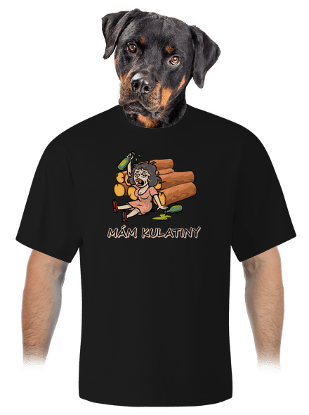 Mám kulatiny unisex tričko oversized Black