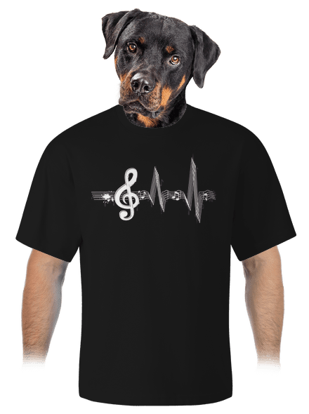 Žiju muzikou unisex tričko oversized Black