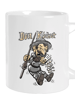 Don Kýchot velký hrnek White