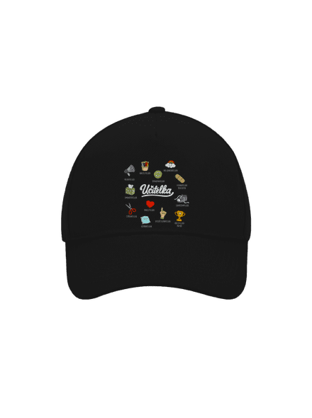 Učitelka kšiltovka baseballka Black