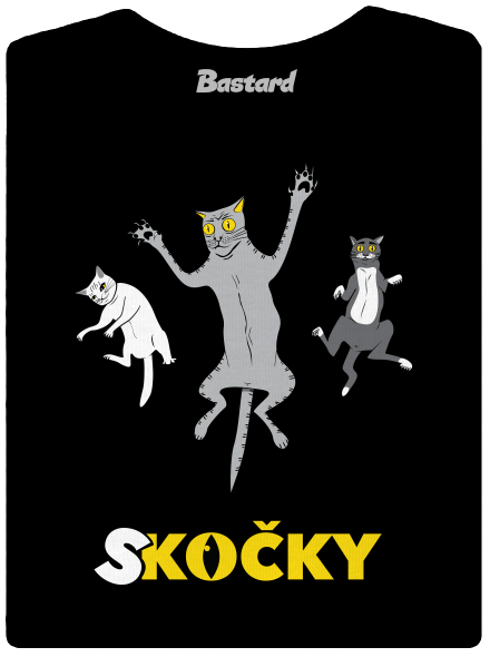 Skočky dámské tričko Black