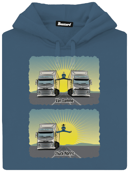 Chuck & Truck dámská mikina klokanka Denim