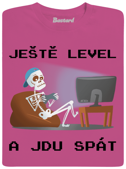 Ještě level dětské tričko Fuchsia