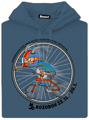 Cyklistický horoskop: Kozoroh dámská mikina klokanka Denim