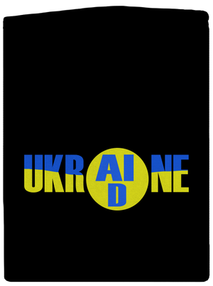 Ukrajina - AID pánská mikina na zip Black