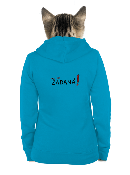 Zadaný a zadaná dámská mikina na zip Blue Atol