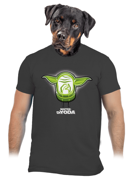 Mistr DiYoda pánské tričko Dark Grey