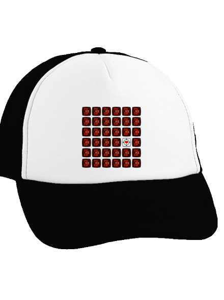 Pexeso kšiltovka truckerka Black cap