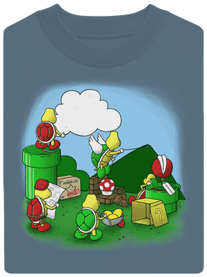 Jak se staví nový level? unisex mikina bez kapuce Nordic Blue