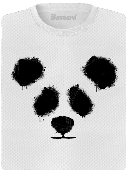 Panda dámské sportovní tričko White