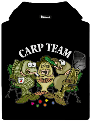 Carp Team pánská mikina klokanka Black