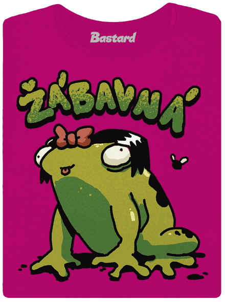 Žábavní dámské tričko Fuchsia Red