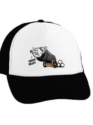 Chceš dělo? kšiltovka truckerka Black cap