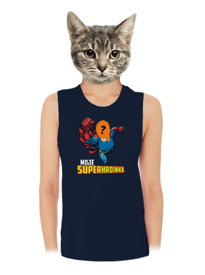 Moje superhrdinka dámské tílko volné Navy