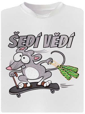 Šedí vědí - myšák dětské sportovní tričko White